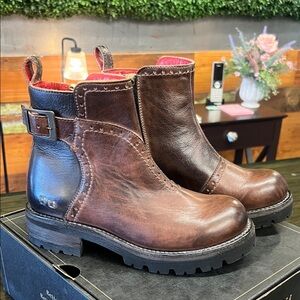 BedStu Brianna Teak Black Rustic Boots